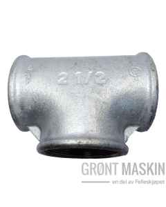 GALV AD T-RØR 2 1/2"